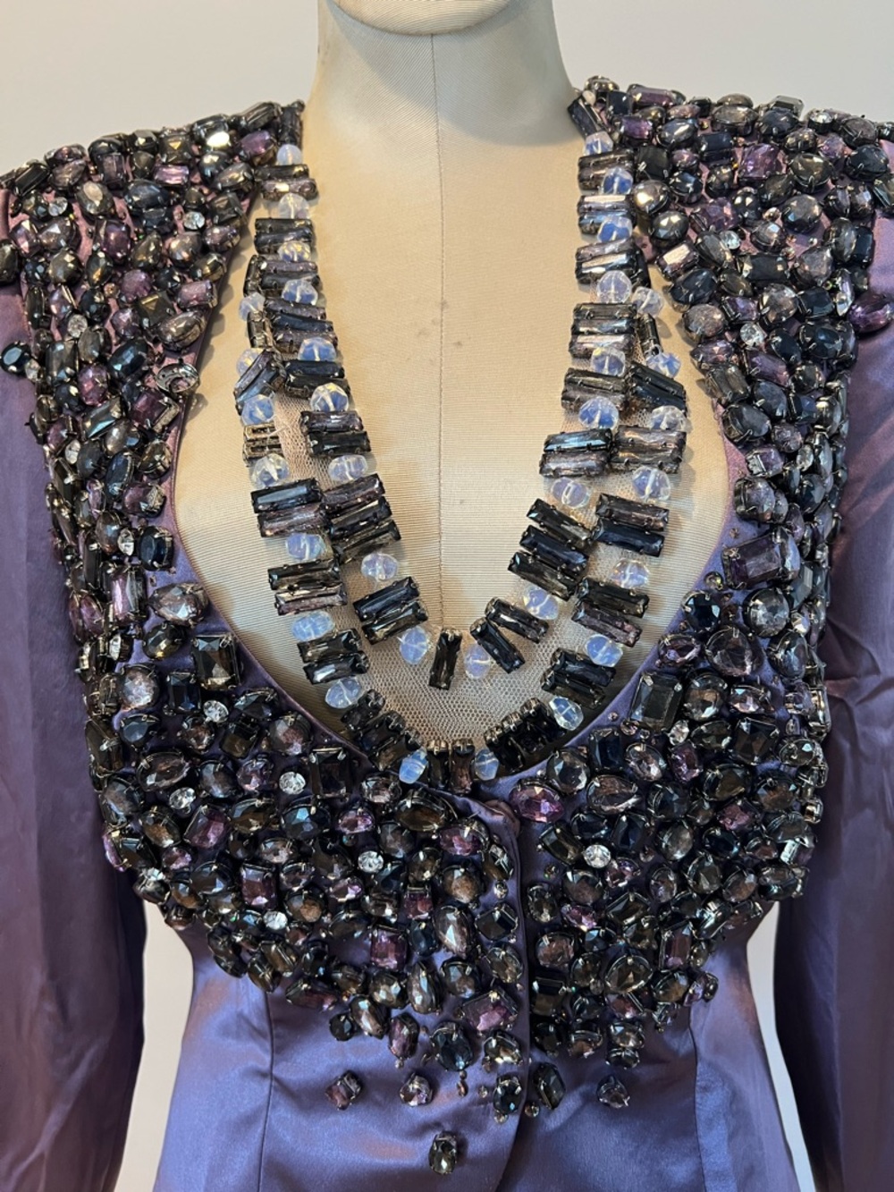 Mandalay heavily beaded Jacket Top Y2K New old stock..Stunning!